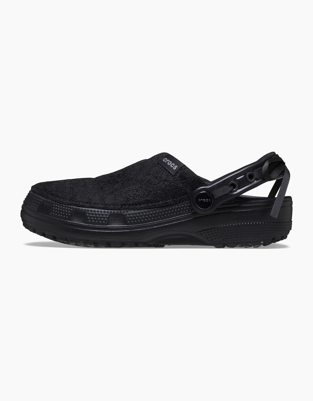 Crocs Crafted Lace Textile Blend Women's Black Clogs
