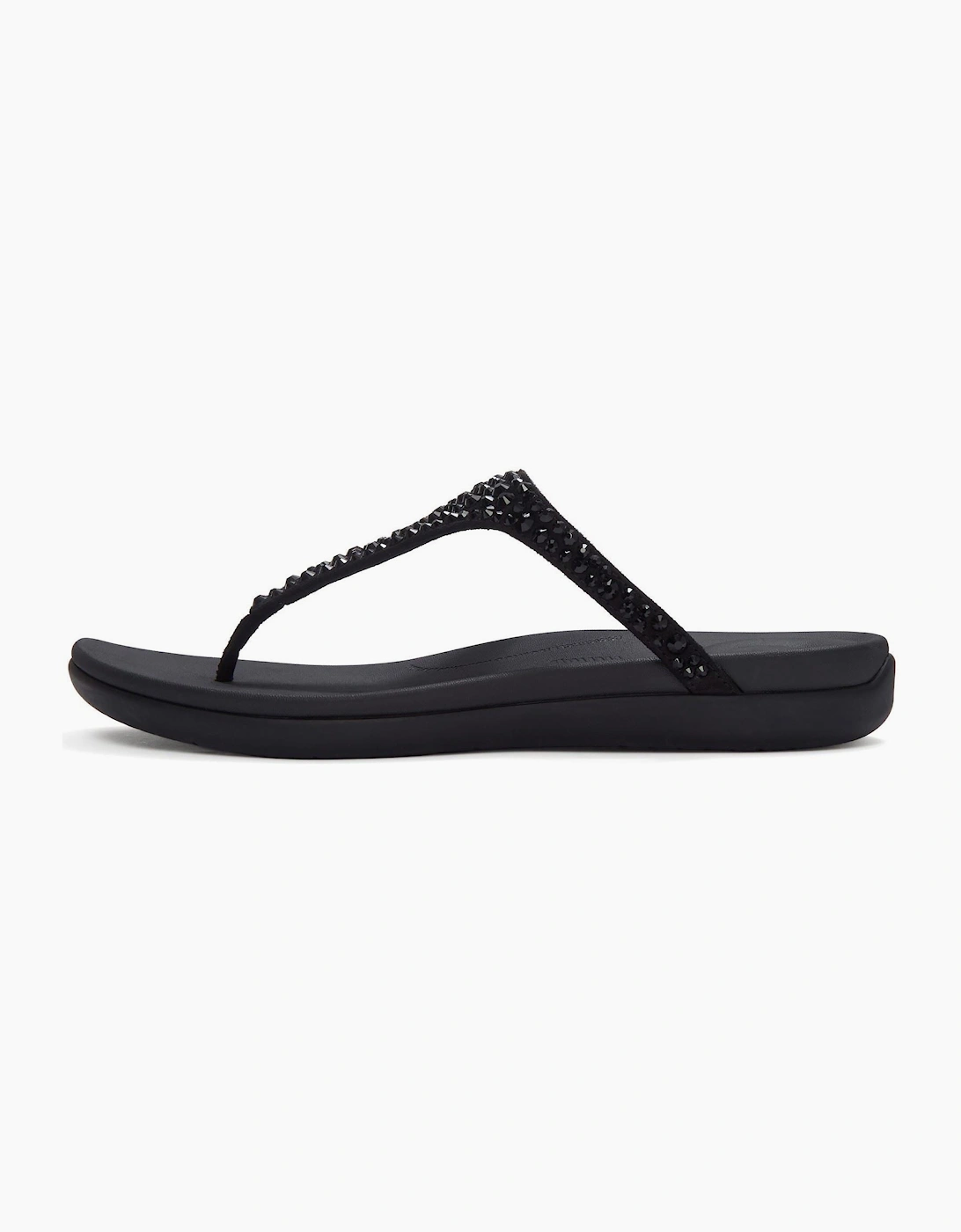 Fitflop Solay Mixed-Crystal Textile Women's Black Sandals