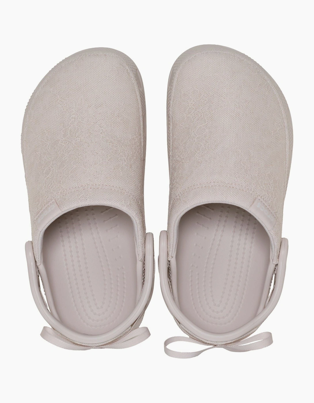 Crocs Crafted Lace Textile Blend Women's Cocoa Cream Clogs