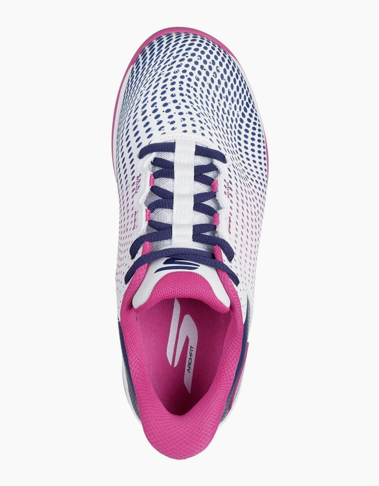 Skechers Slip-ins Relaxed Fit Viper Court Reload Womens White/Navy/Pink Trainers