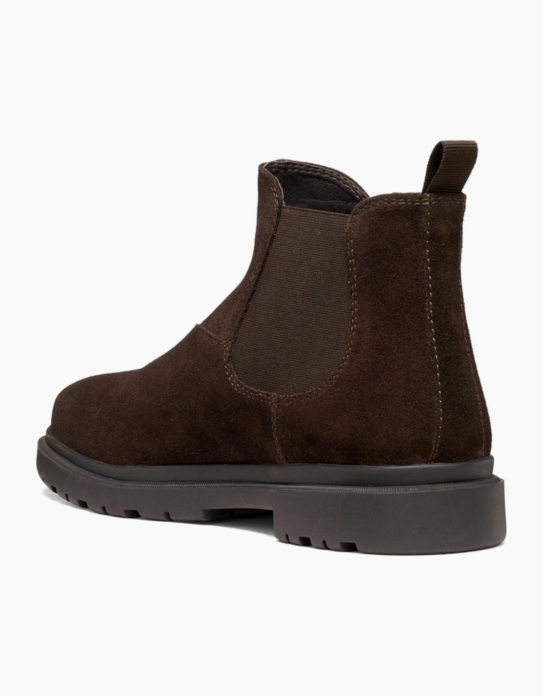 Geox U Andalo A - Suede Leather Men's Dark Chocolate Ankle Boots