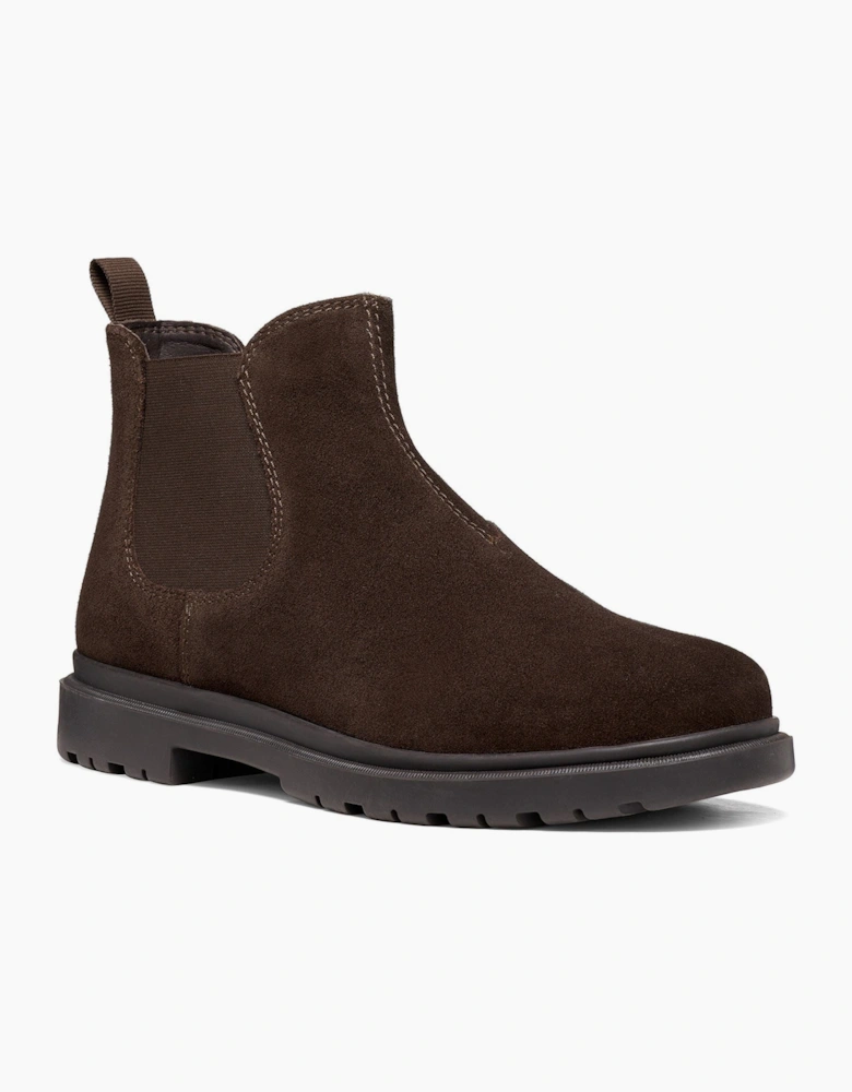 Geox U Andalo A - Suede Leather Men's Dark Chocolate Ankle Boots