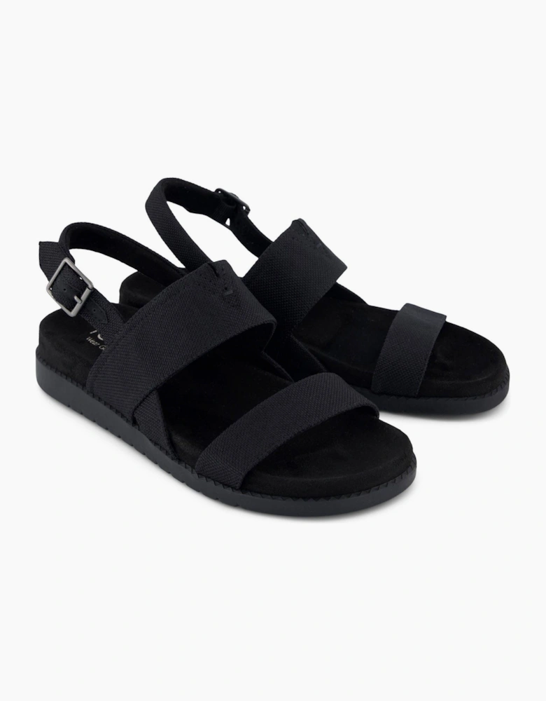 TOMS Marin Polyester Women's Black/Black Sandals