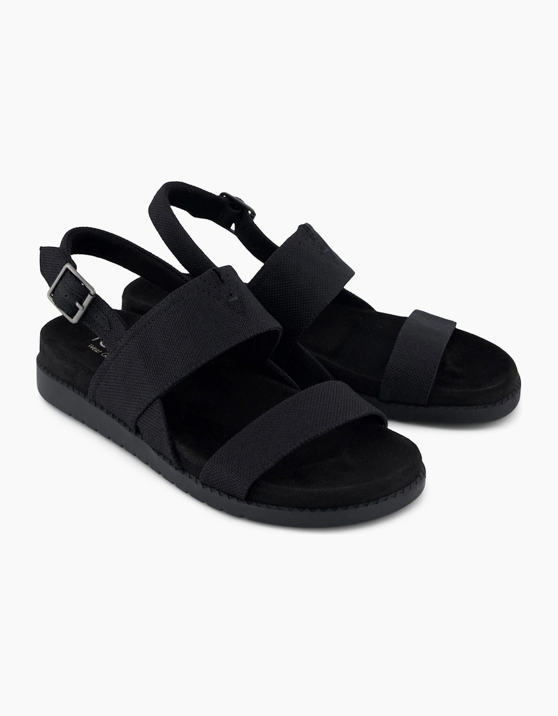 TOMS Marin Polyester Women's Black/Black Sandals