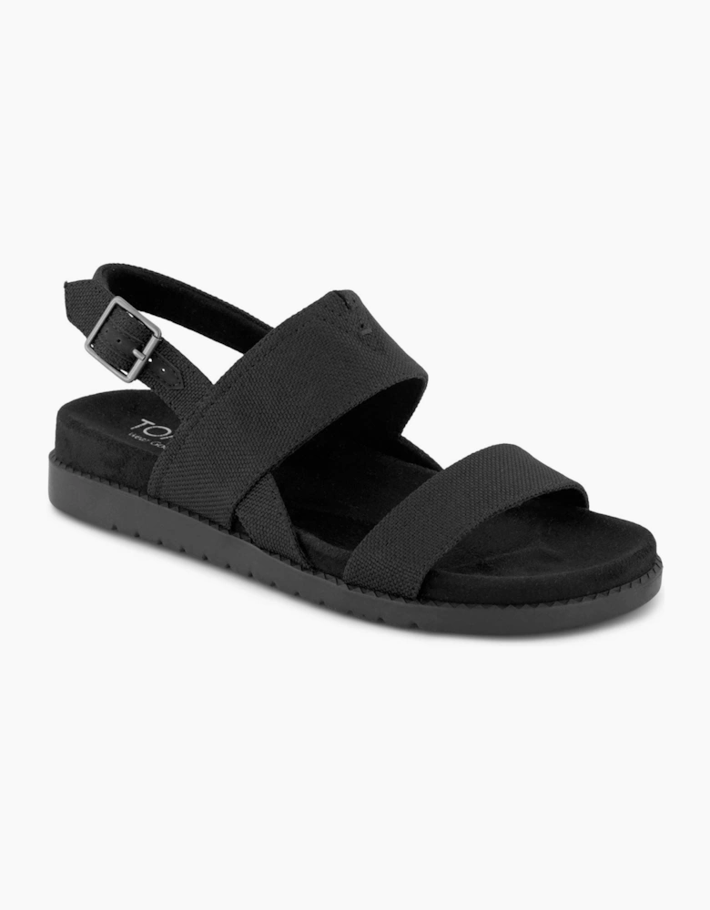 TOMS Marin Polyester Women's Black/Black Sandals