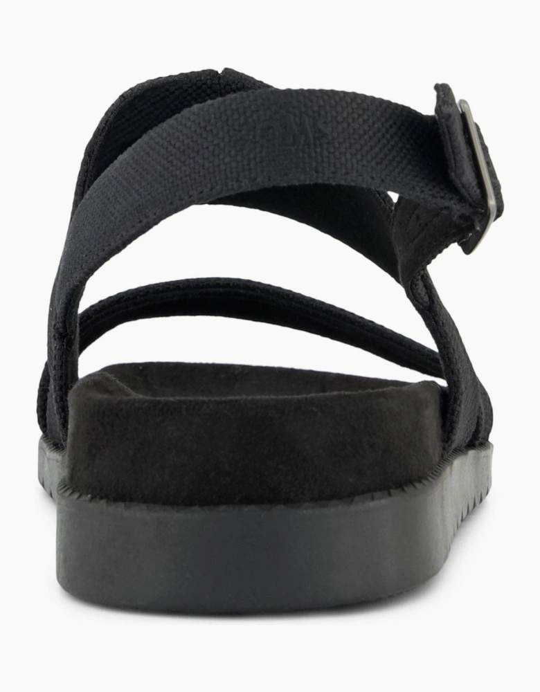 TOMS Marin Polyester Women's Black/Black Sandals