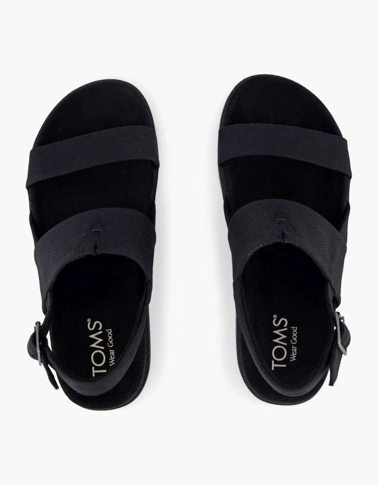 TOMS Marin Polyester Women's Black/Black Sandals
