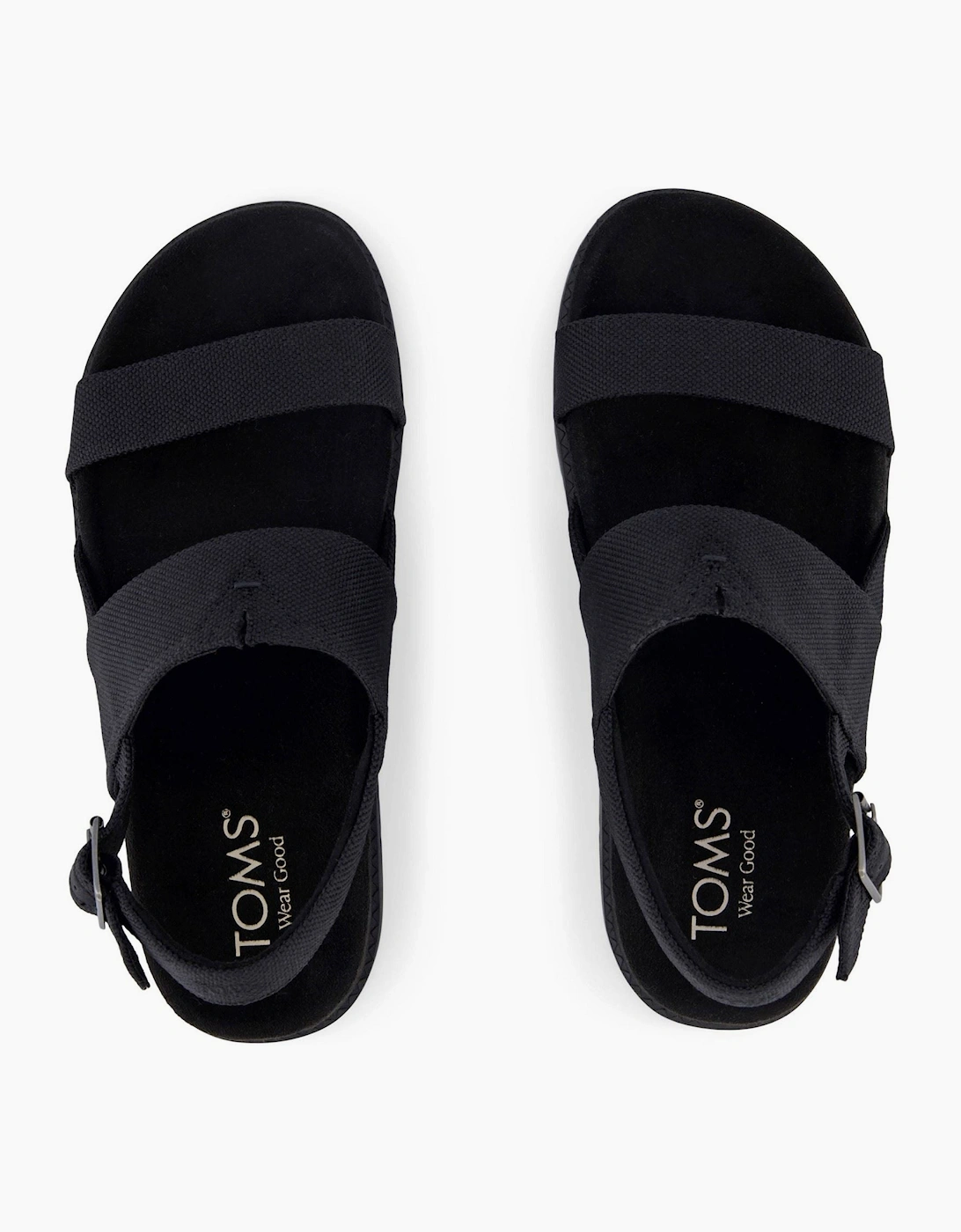 TOMS Marin Polyester Women's Black/Black Sandals