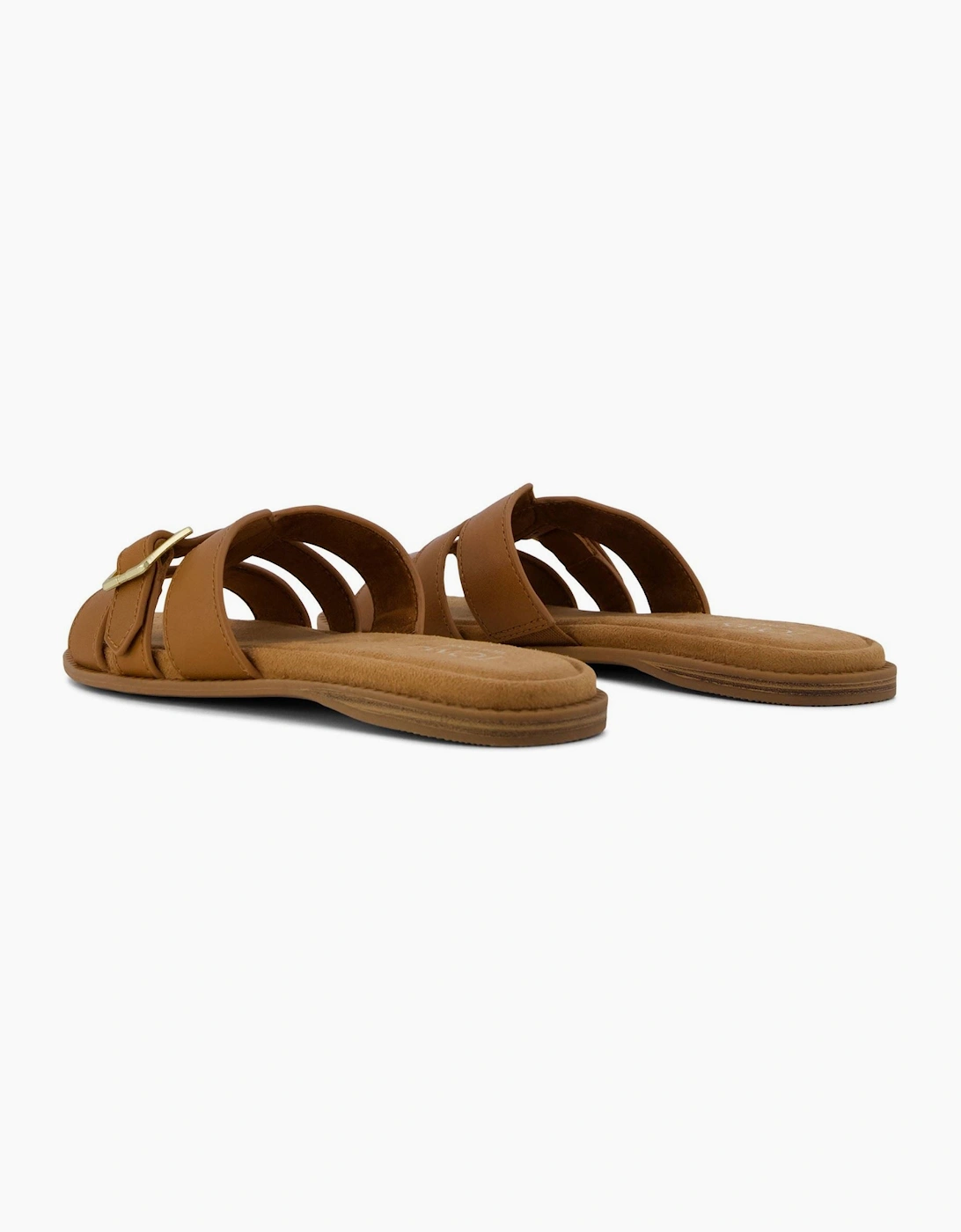 TOMS Sol Leather Women's Brown Sugar Sandals