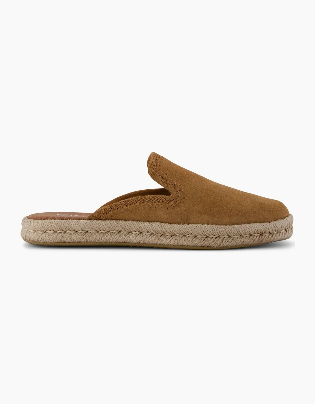 TOMS Santiago Leather Women's Brown Sugar Slippers