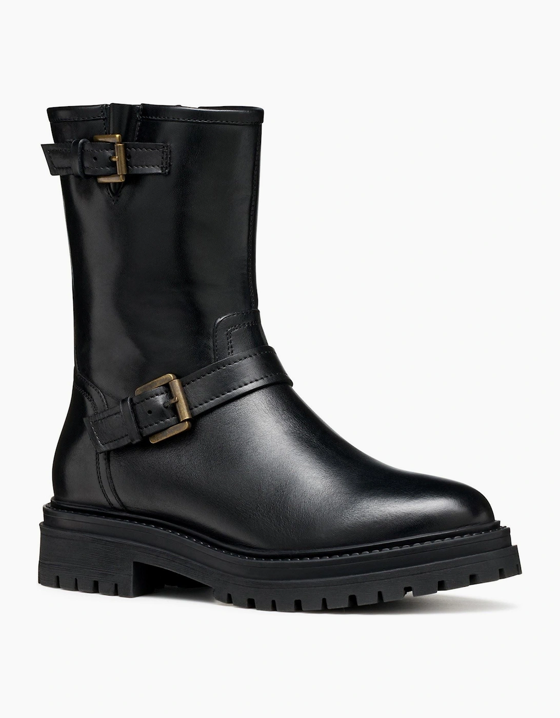 Geox D Iridea D Leather Women's Black Boots