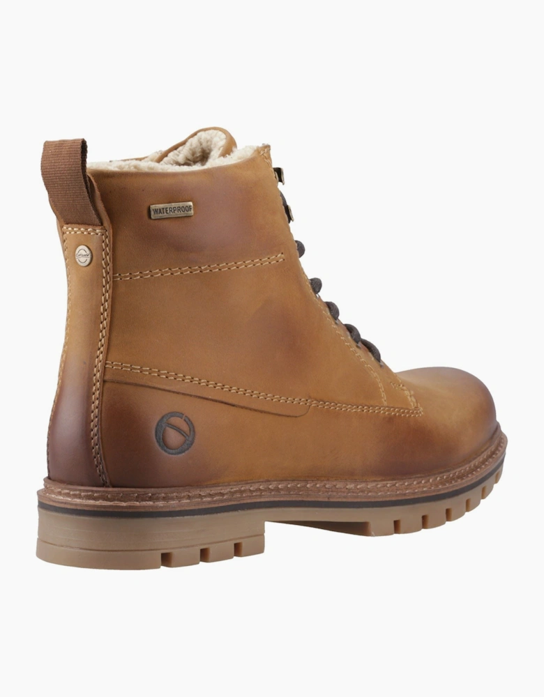 Cotswold Clanfield Leather Men's Tan Ankle Boots