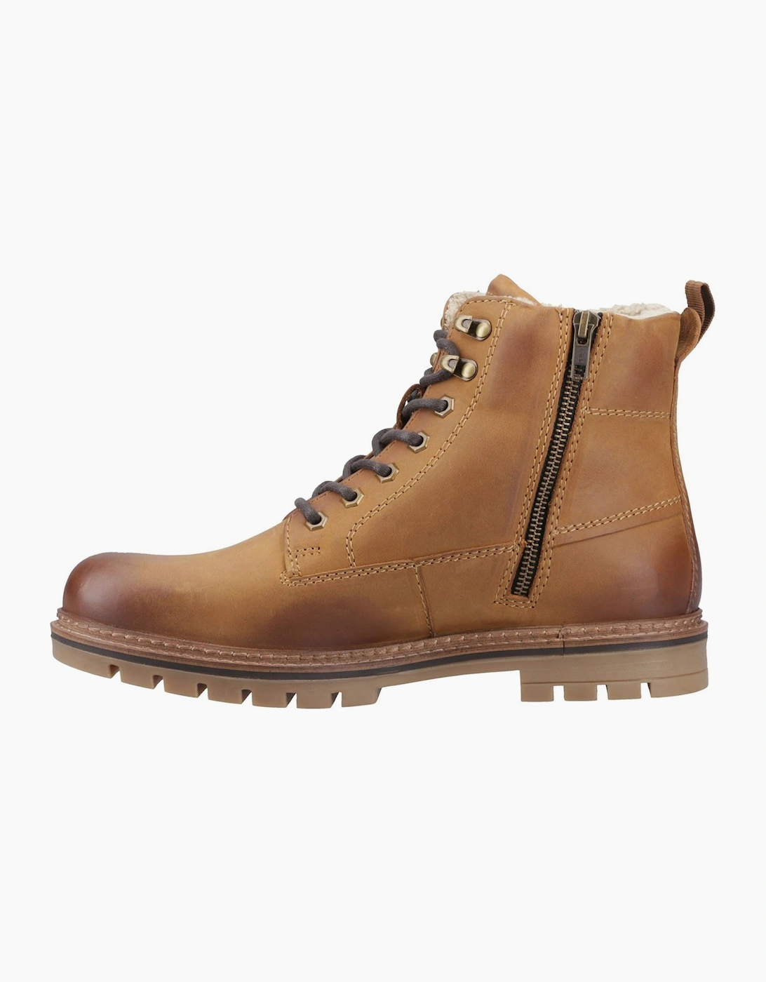 Cotswold Clanfield Leather Men's Tan Ankle Boots