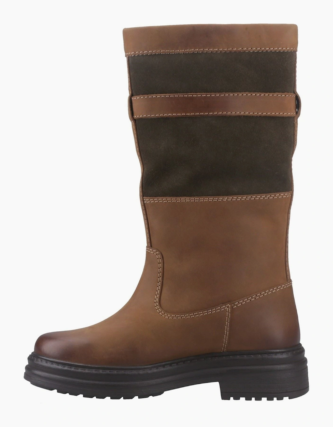 Cotswold Broadwell Leather Women's Tan/Green Boots