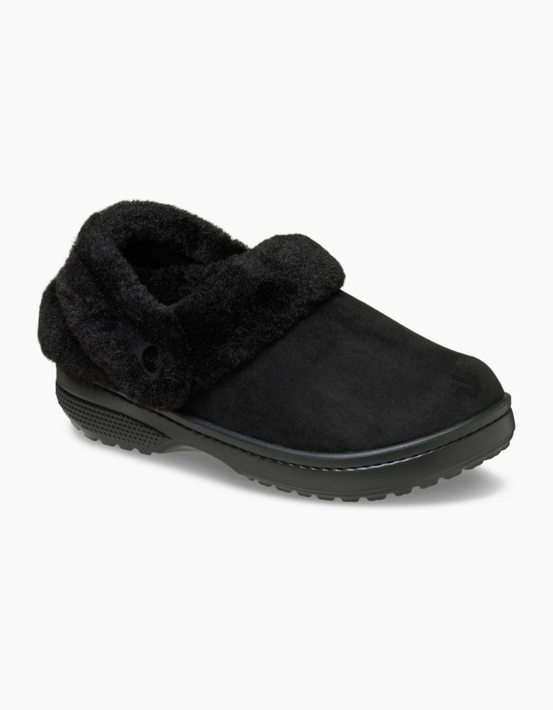 Crocs Unfurgettable Vegan Suede Polyester Women's Black Clogs