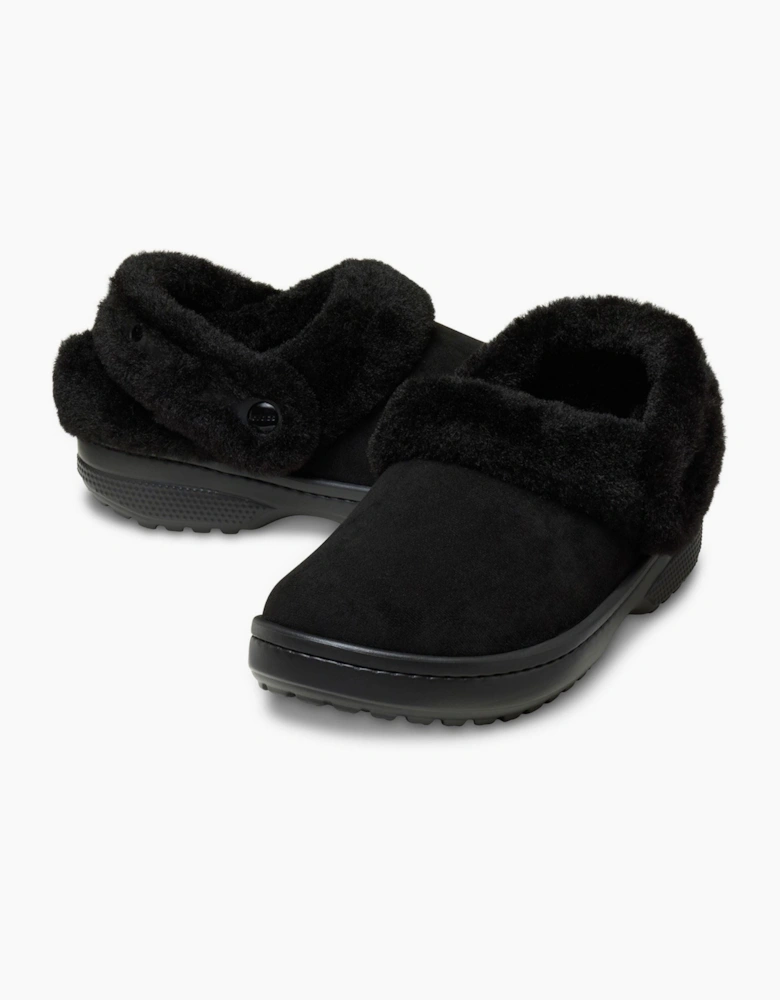 Crocs Unfurgettable Vegan Suede Polyester Women's Black Clogs