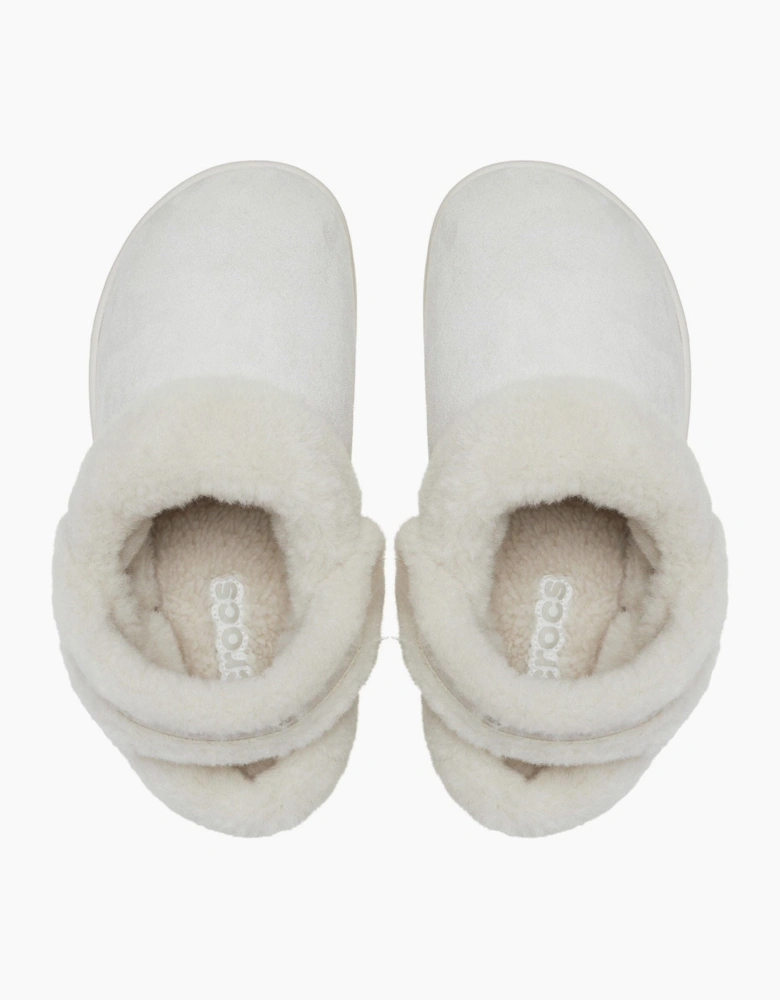 Crocs Unfurgettable Vegan Suede Polyester Women's Cocoa Cream Clogs