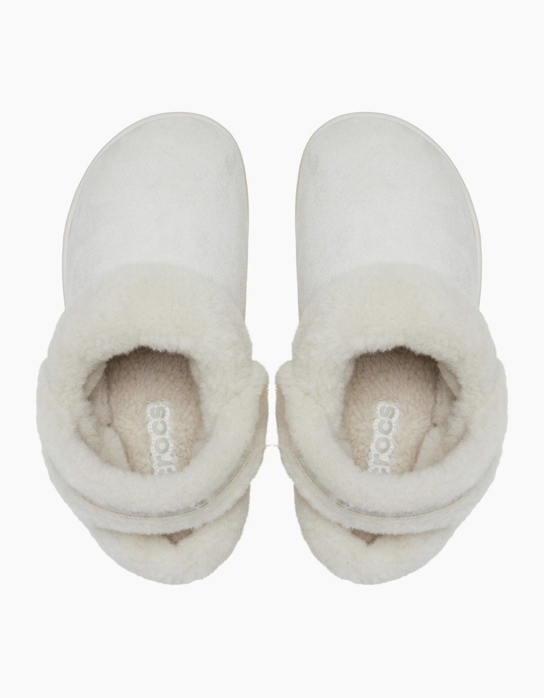 Crocs Unfurgettable Vegan Suede Polyester Women's Cocoa Cream Clogs