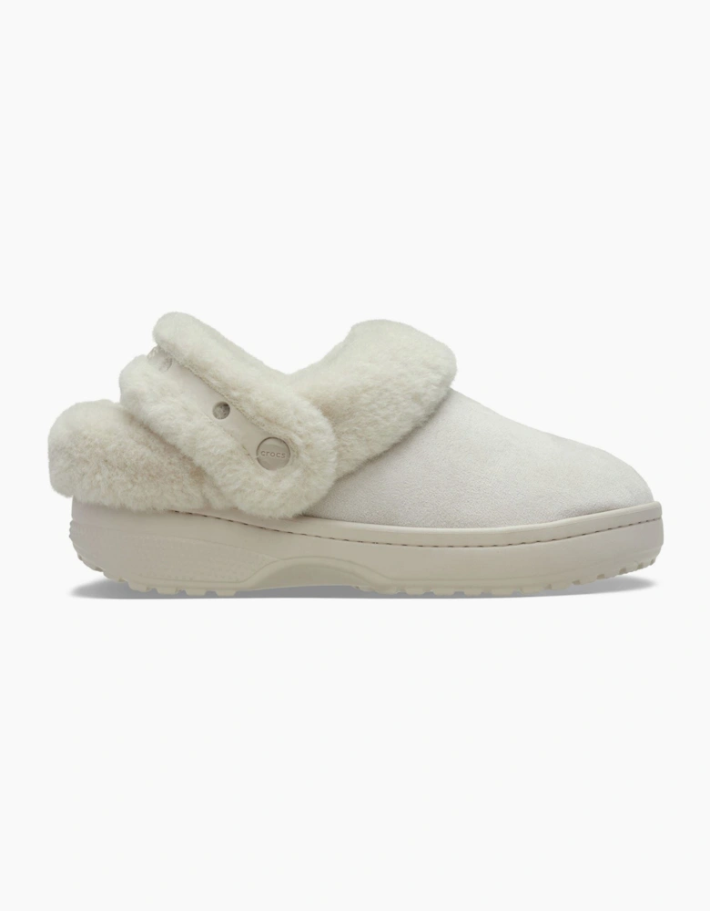 Crocs Unfurgettable Vegan Suede Polyester Women's Cocoa Cream Clogs