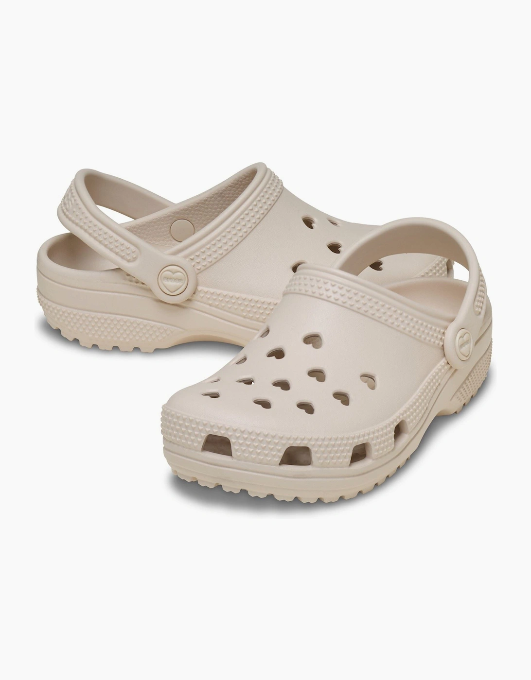 Crocs Classic Hearts Kid EVA Girl's Frappé Casual Shoes - Clogs