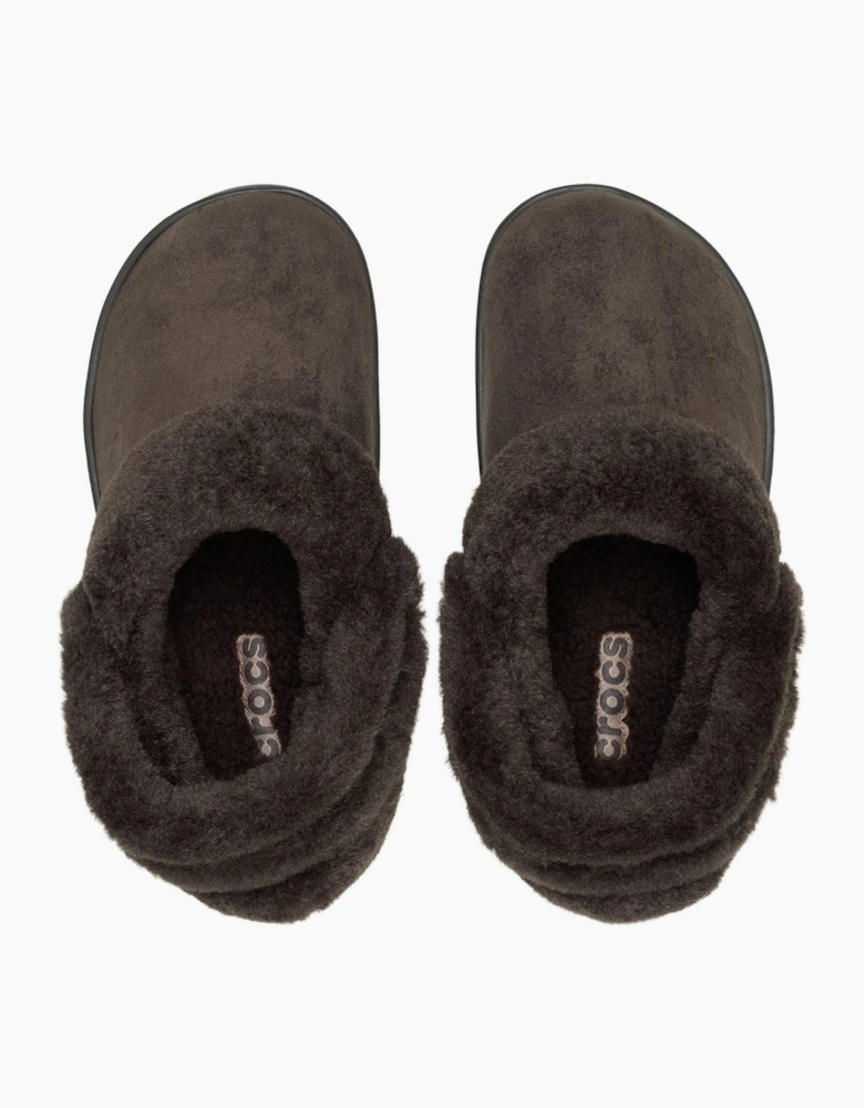 Crocs Unfurgettable Vegan Suede Polyester Women's Espresso Clogs