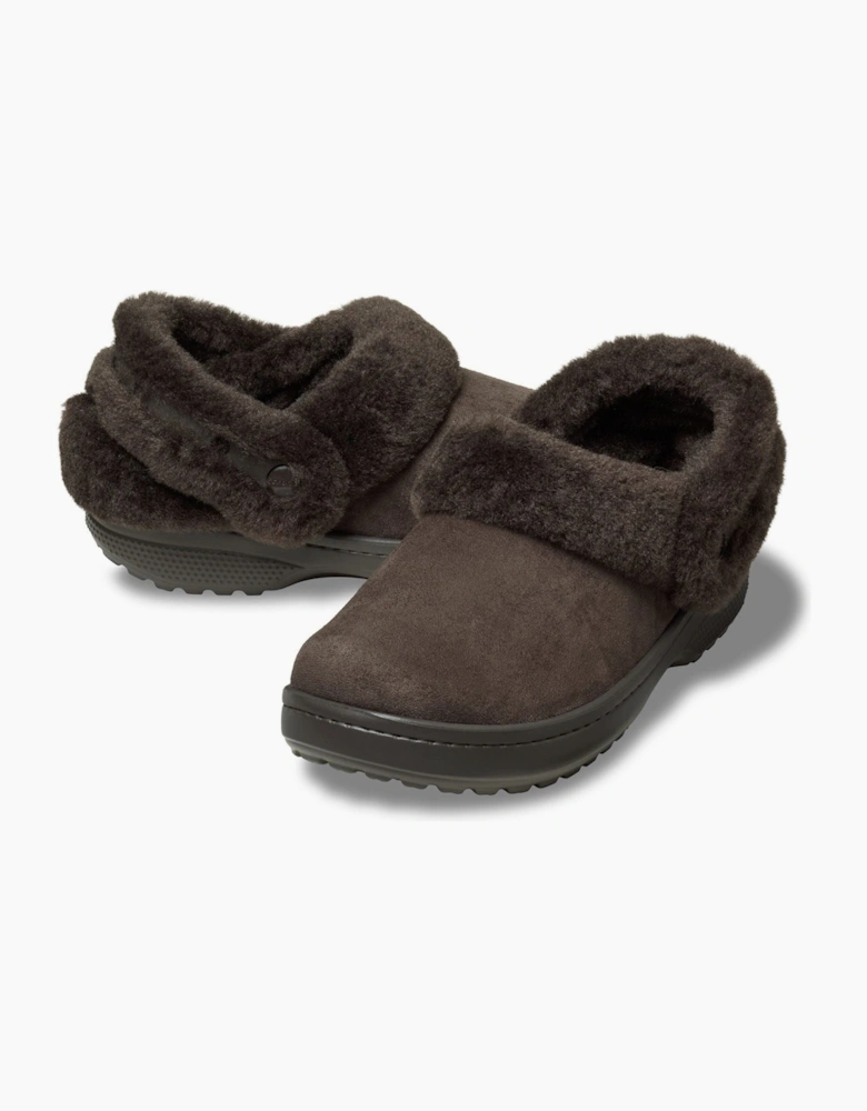 Crocs Unfurgettable Vegan Suede Polyester Women's Espresso Clogs