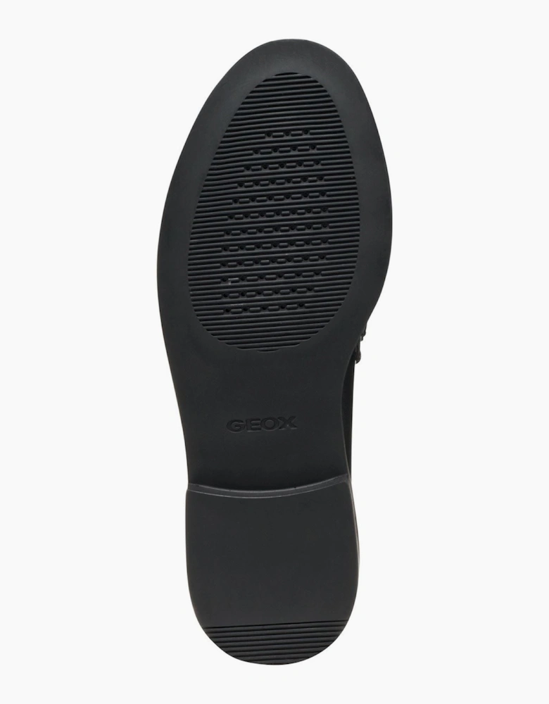 Geox D Serilda E Leather Women's Black Moccasins Shoes