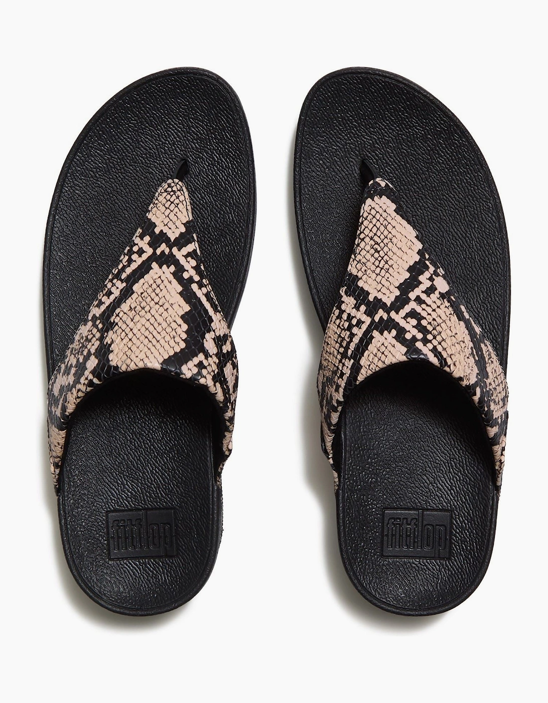Fitflop Lulu Leather Women's Hazy Taupe/Black Sandals