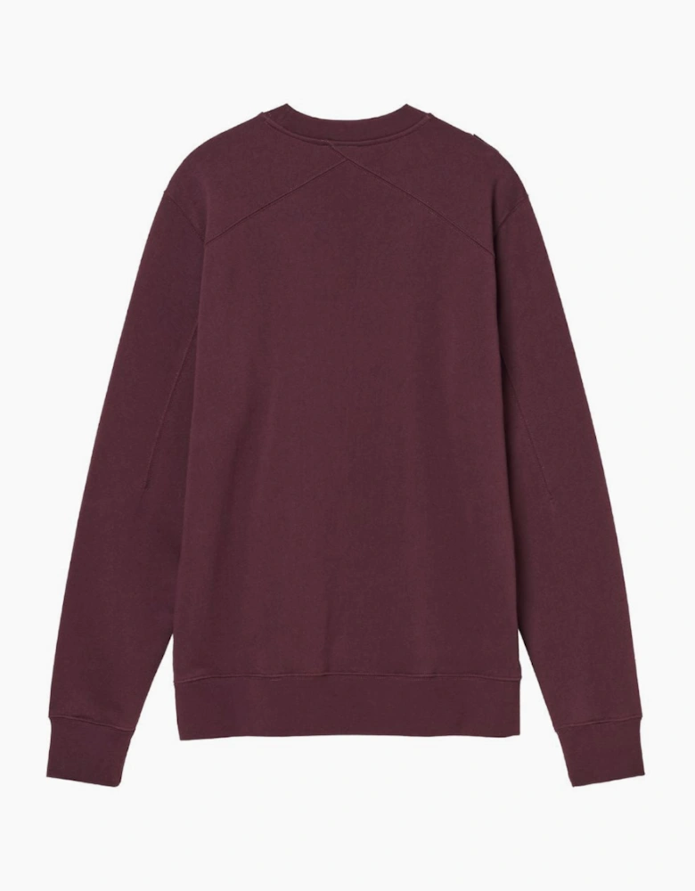 Ma.Strum Training Crew Wine Sweatshirt