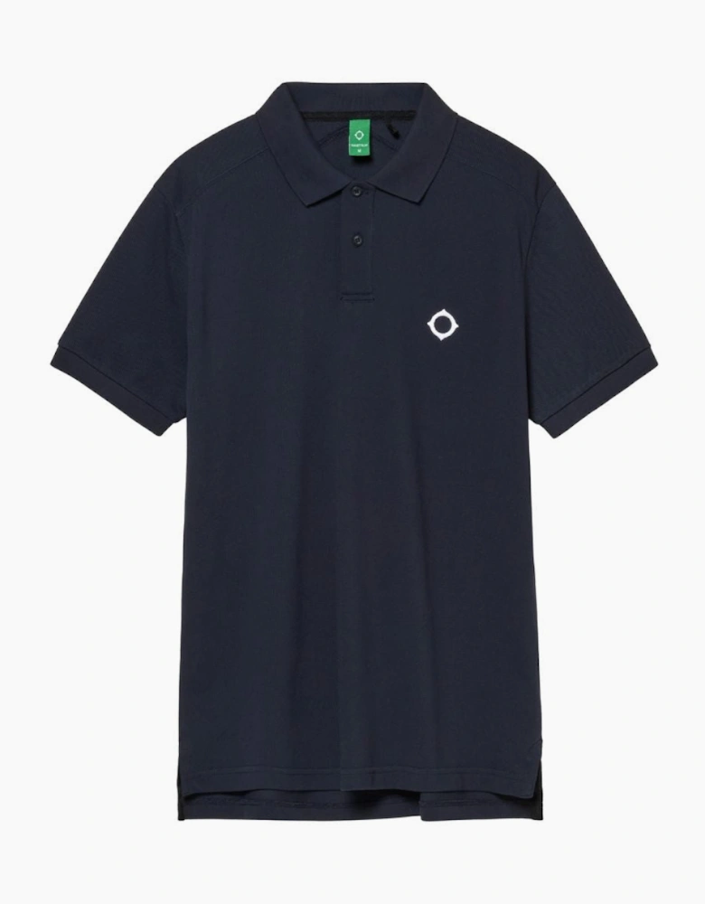 Ma.Strum Ink Navy Pique Polo