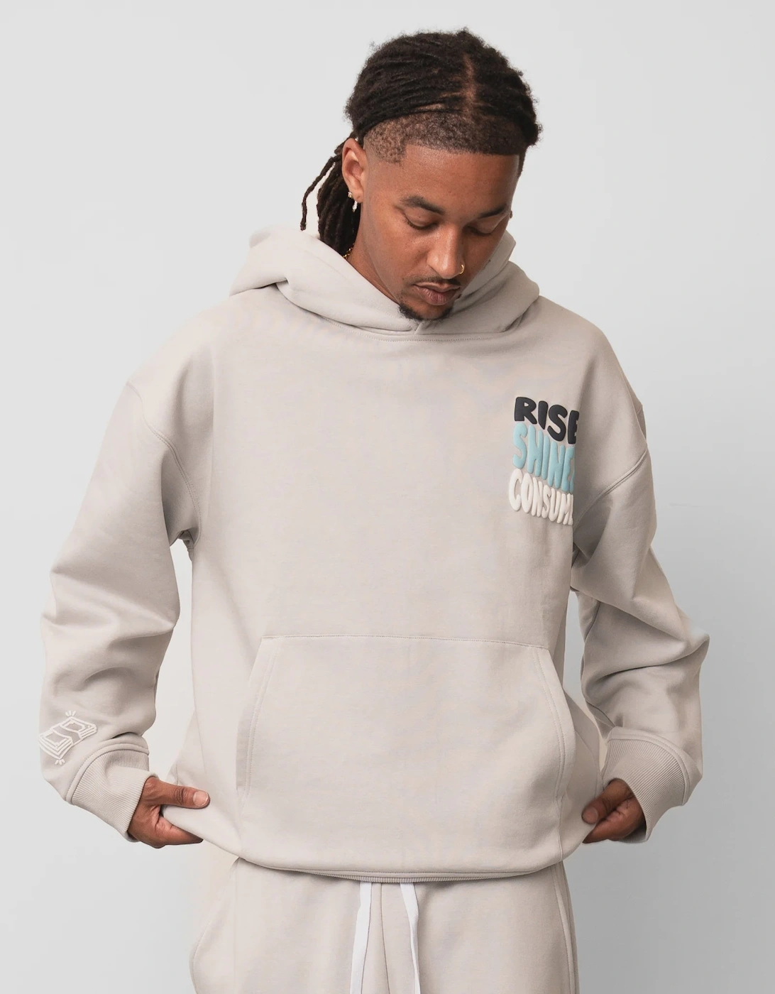 Fresh Flavours Rise Hoodie - Light Grey
