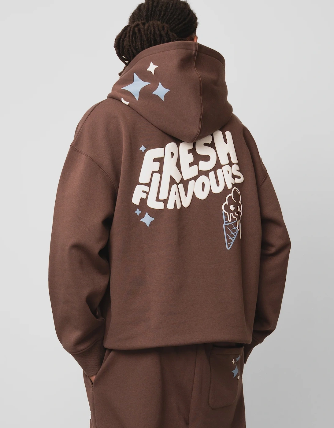 Fresh Flavours Logo Hoodie - Brown