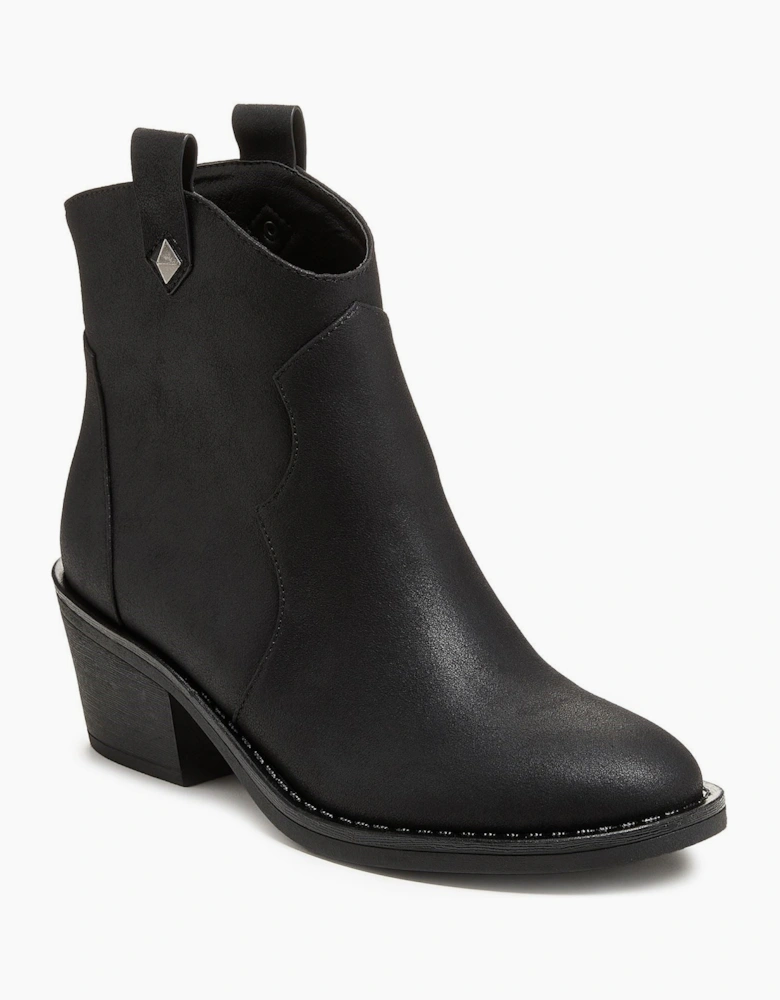 Rocket Dog Yolanda Polyurethane Women's Black Heeled Ankle Boots