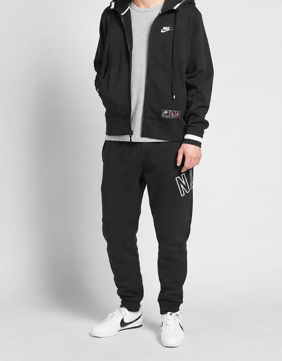 Nike Mens Air Zip Through Tracksuit Full Set in Black