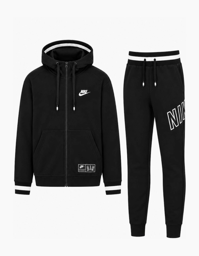 Nike Mens Air Zip Through Tracksuit Full Set in Black