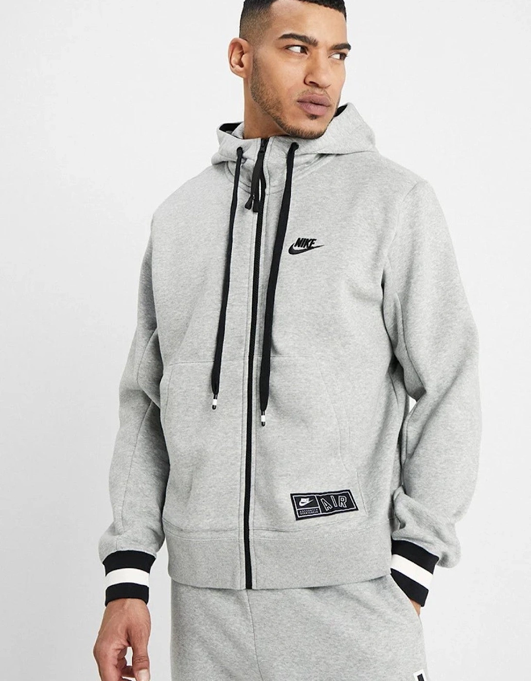 Nike Mens Air Zip Through Tracksuit Full Set in Grey
