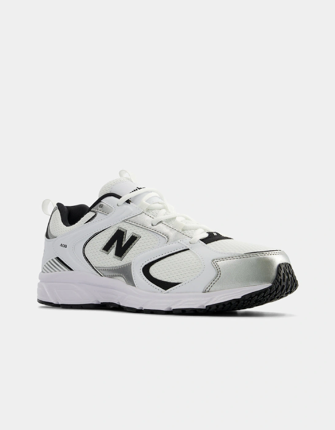 New Balance 408 Unisex Trainers - White/Black/Silver