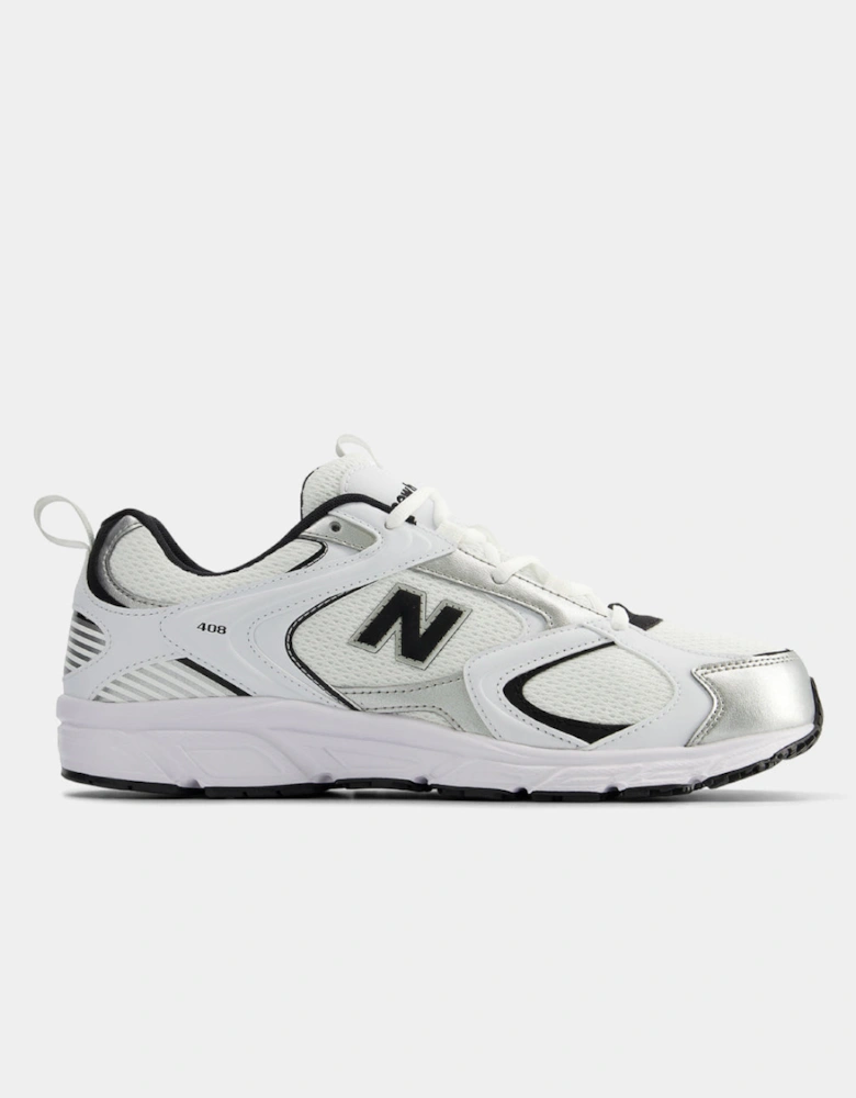 New Balance 408 Unisex Trainers - White/Black/Silver