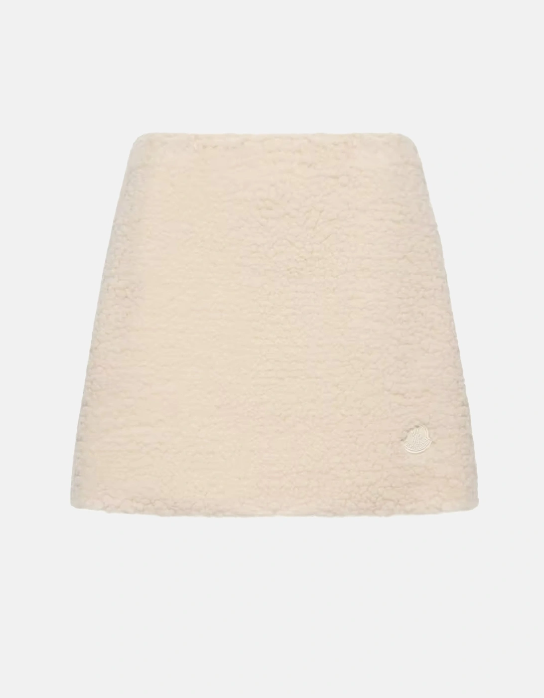 Moncler Teddy Mini Skirt for Women in White, Size: 40 - Image 4