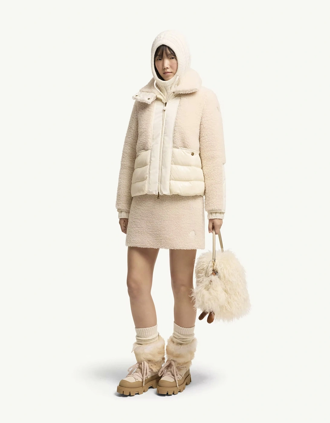 Womens Teddy Skirt Cream
