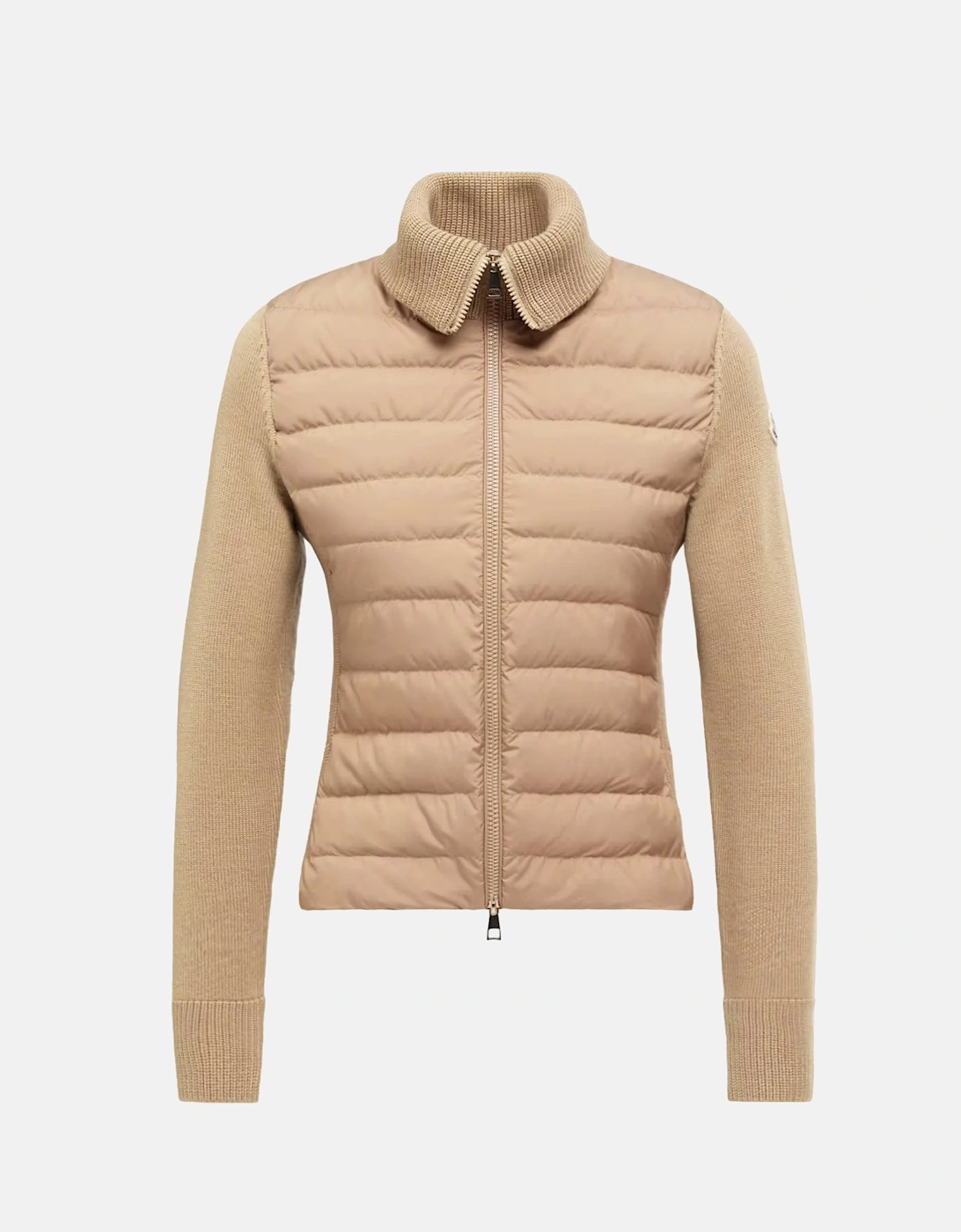 Moncler Hybrid Cardigan Taupe, Women's Size L, Circle Fashion - Image 5