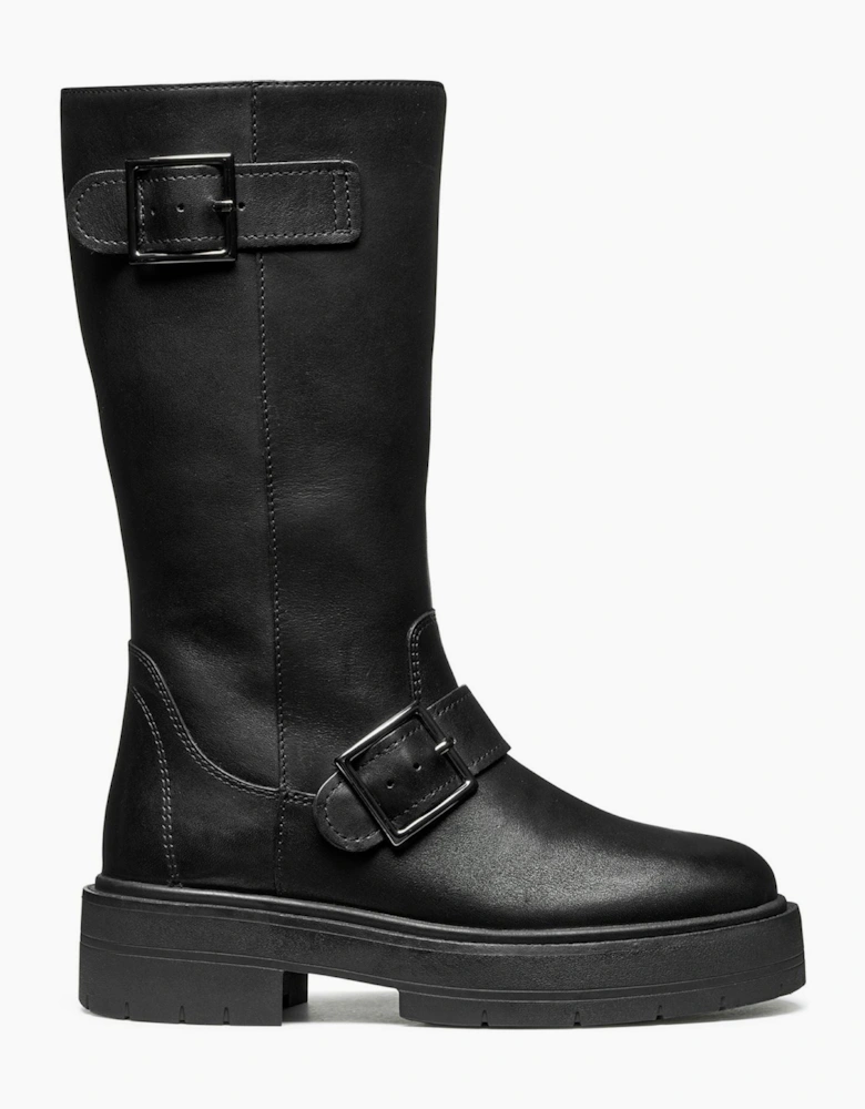 Geox D Spherica EC7 Leather Women's Black Boots