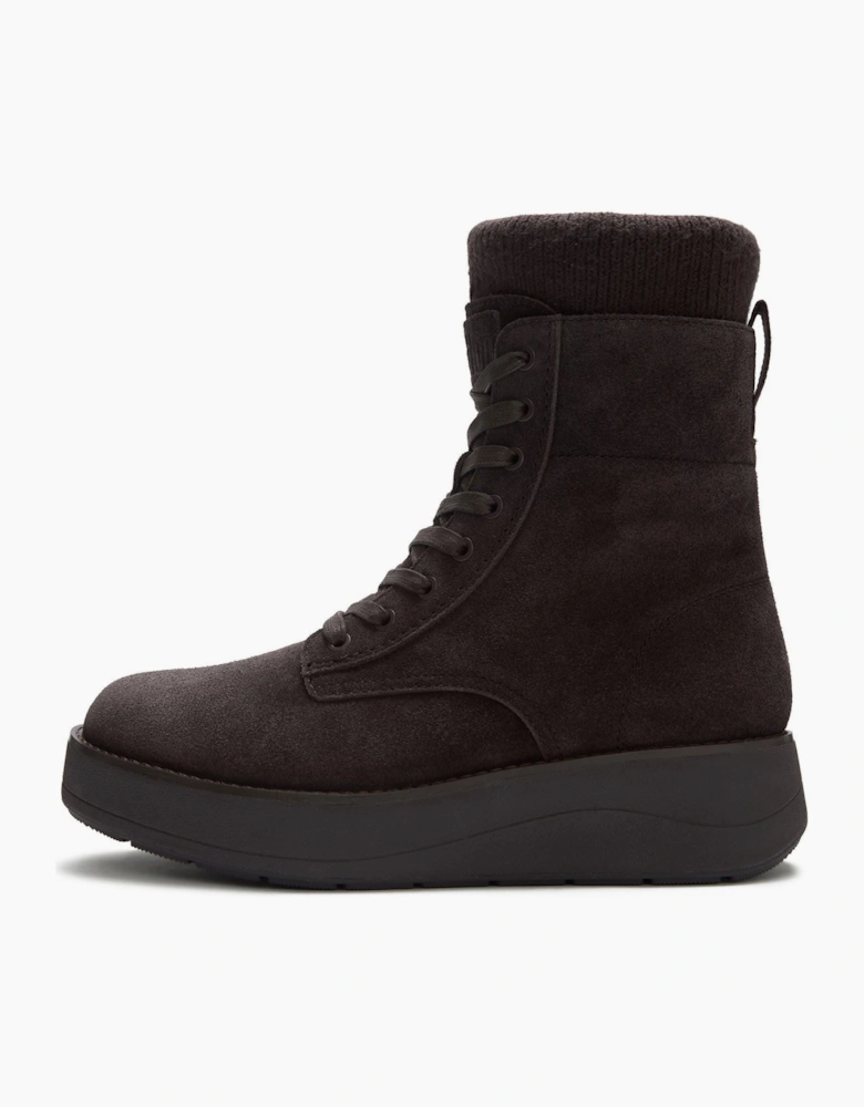 Fitflop Gen-FF Roam Knit Suede Women's Chocolate Brown Boots