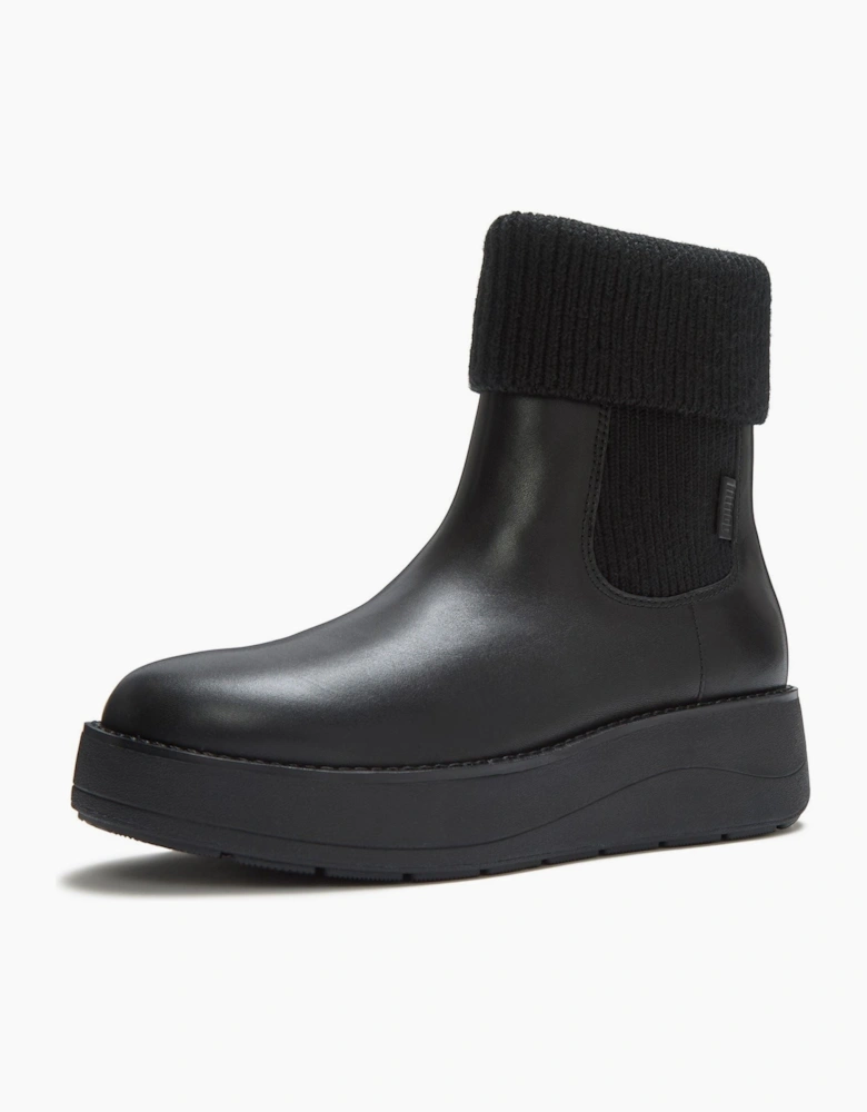 Fitflop Gen-FF Roam Knit Leather Women's Black Boots