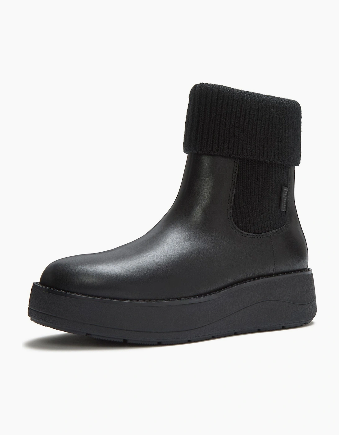Fitflop Gen-FF Roam Knit Leather Women's Black Boots
