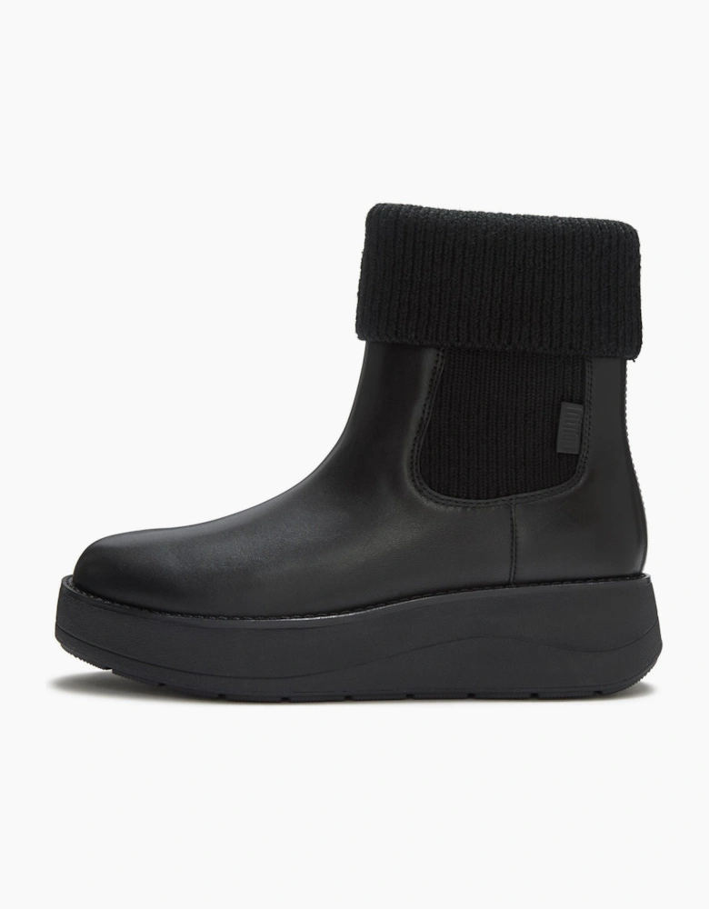 Fitflop Gen-FF Roam Knit Leather Women's Black Boots