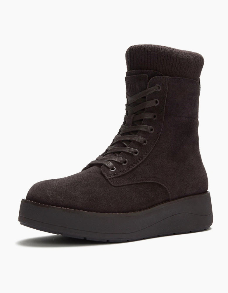Fitflop Gen-FF Roam Knit Suede Women's Chocolate Brown Boots