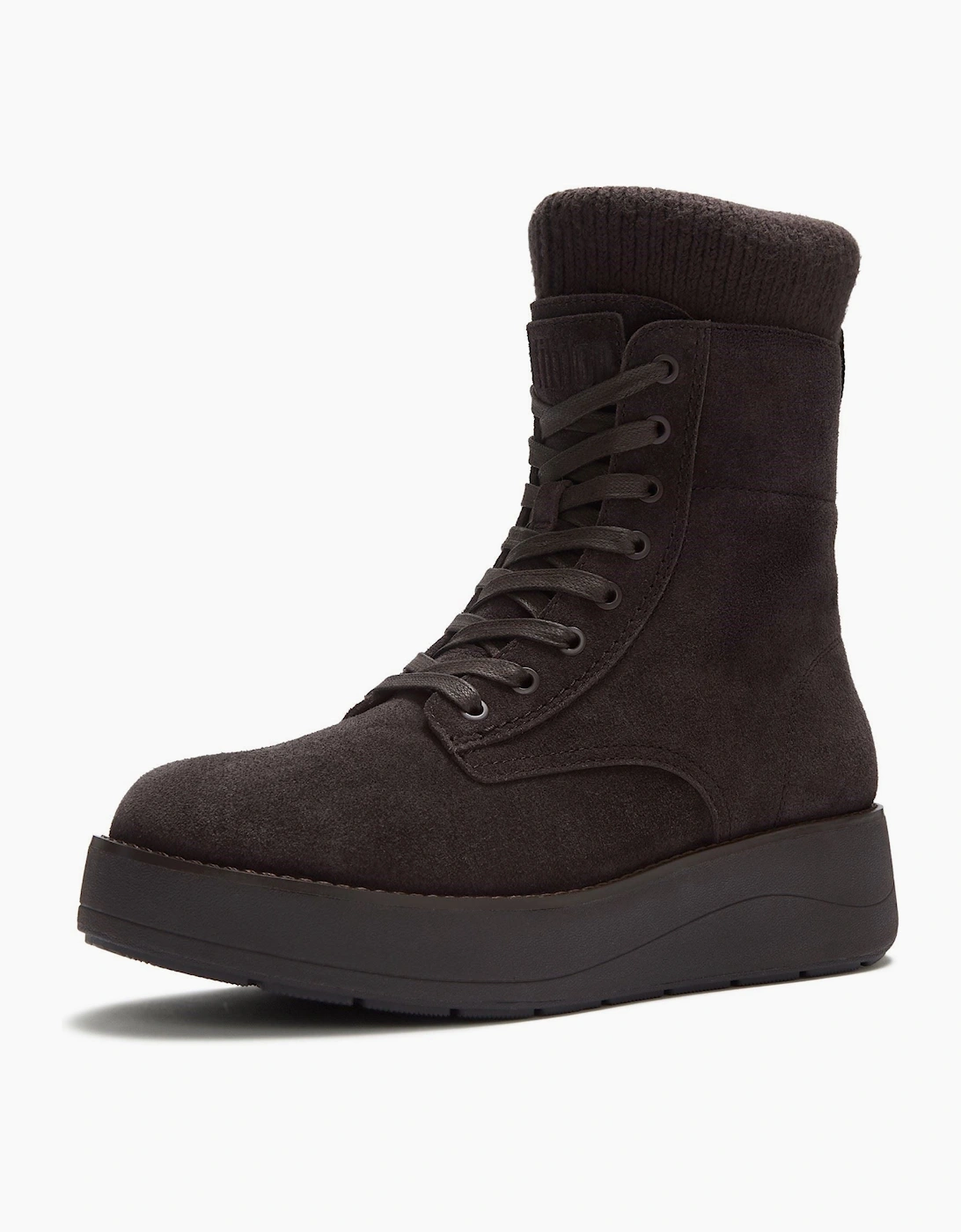 Fitflop Gen-FF Roam Knit Suede Women's Chocolate Brown Boots