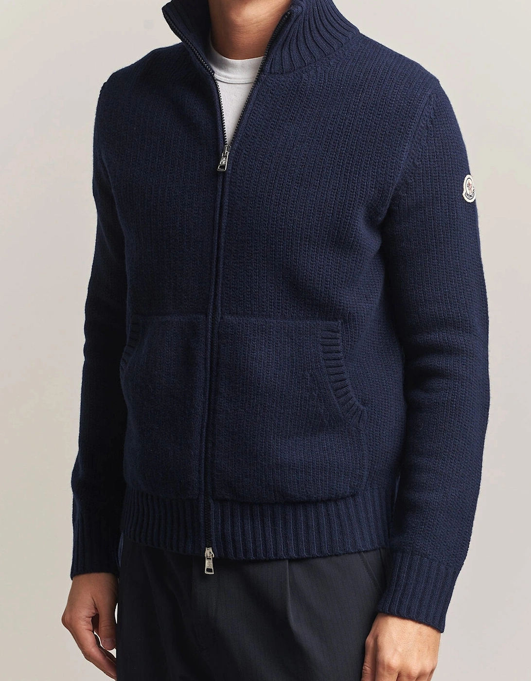 Zip Cardigan Navy