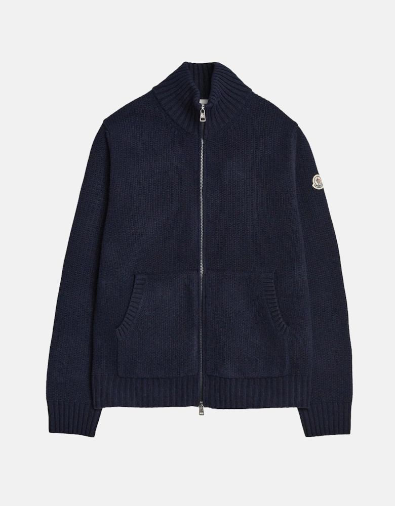 Zip Cardigan Navy